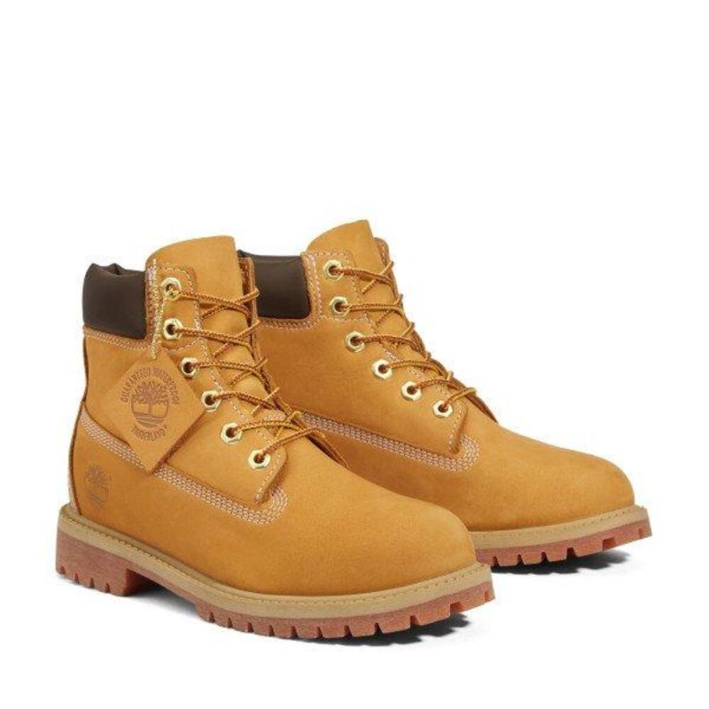 Timberland NIB 6-Inch Premium Wheat Nubuck Junior 6.5 /Women 8 Boot